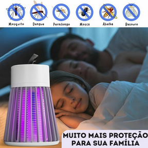 Luminária Mata Insetos UV com Alimentação USB